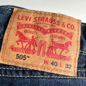 Men’s Levi’s 505 jeans. Never used.